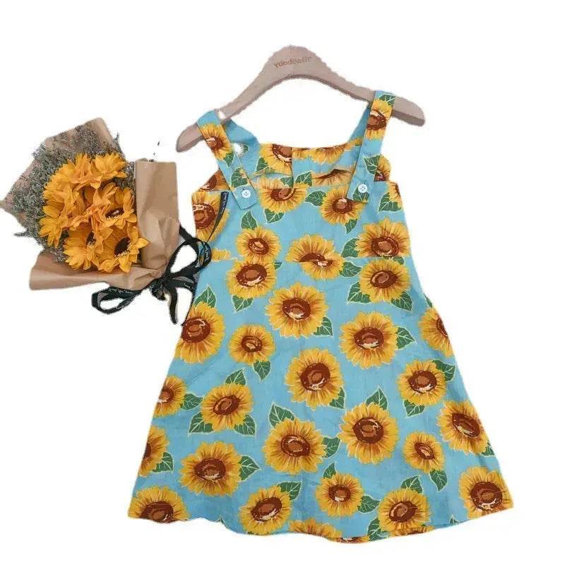 Casual Summer Floral cotton dress for baby girl