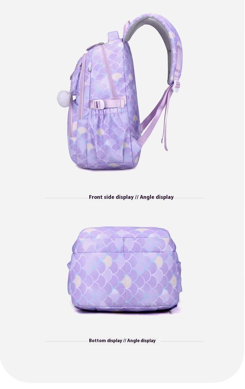 3 in 1 set Primary School Girls Backpack Lunch Bag and Pencil Pouch