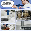 High Pressure Drain Opener Sink Floor waste Toilet pipe blockage unclog