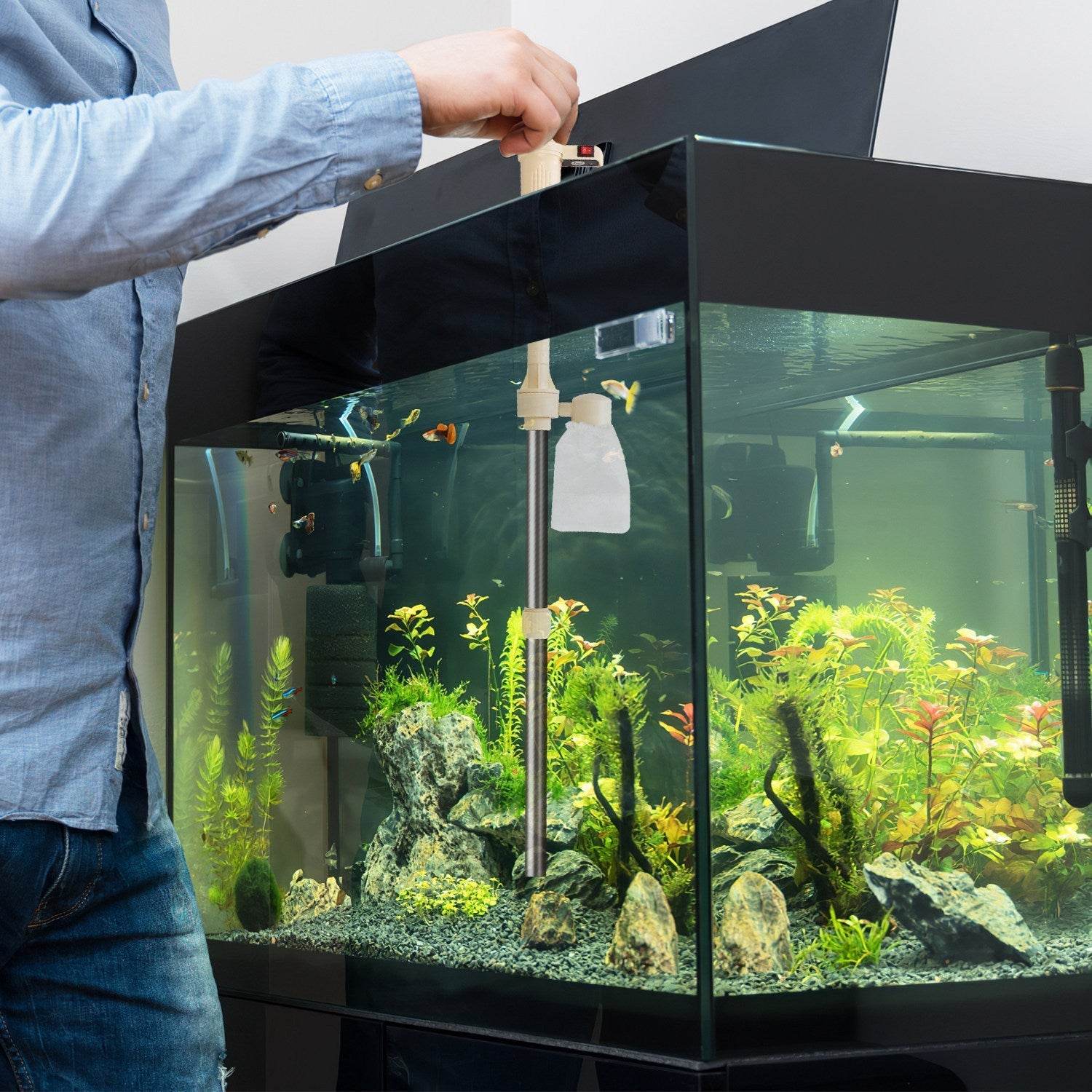 Powerful Electric Aquarium Vacuum Gravel Cleaner