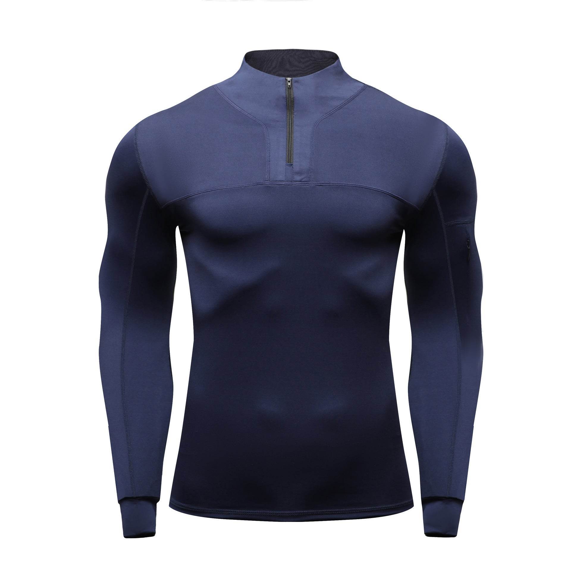 Outdoor Muscle Fitted Tactics Workout T-shirt Long Sleeve Sports Quick-drying top