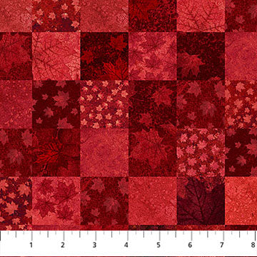 Oh Canada 14 - Stonehenge - Patchwork Red Multi - 29016-24