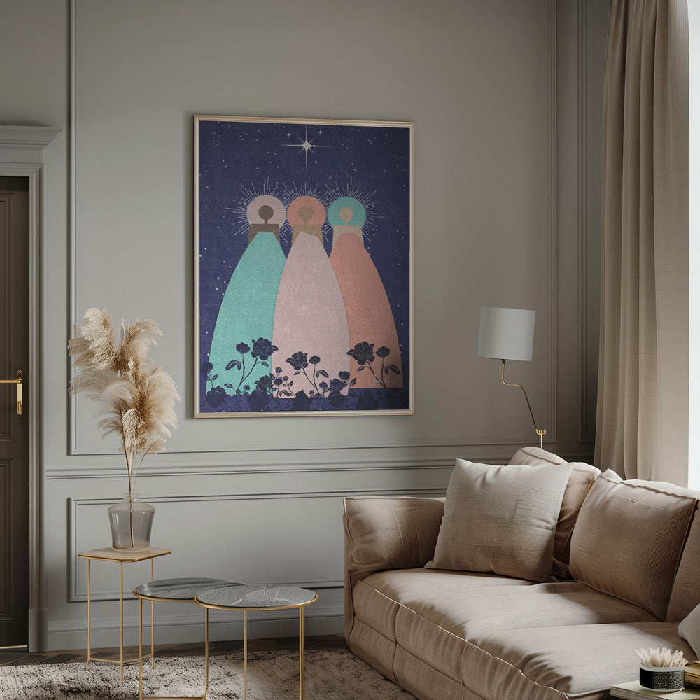 Impression sur toile d'art mural : Trois guides spirituels
