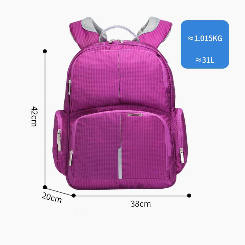 Kids Lightweight Spine-Protection School Backpack – Blue, Black, Pink Purple, Purple | S, M, L