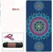 Non-Slip Yoga Mat – TPE & Suede, Beginner & Advanced (Pink / Midsummer Set)