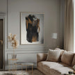 Wall art Black Figure On Neutral Background 1