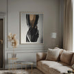 Wall art Black Figure On Neutral Background 3