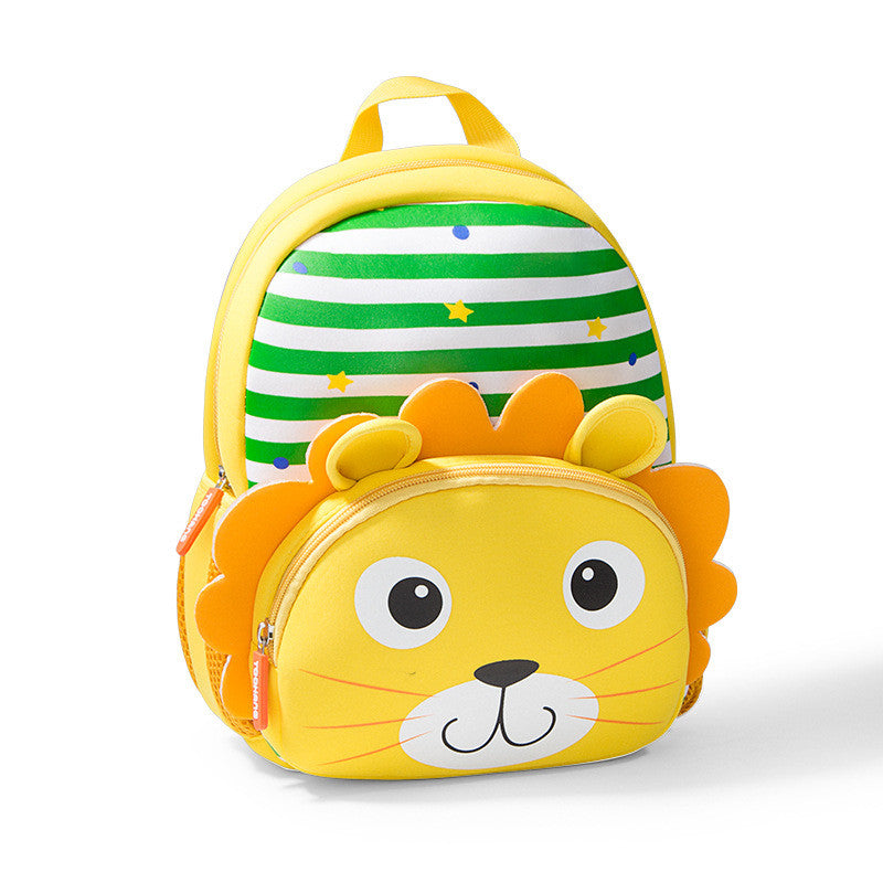Zoo Cartoon Animal School Bag for Kids – Cute 3D Backpack (Lion, Tiger, Whale & More)