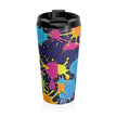 Color Splash Stainless Steel Travel Mug — Vibrant Paint Splat Design