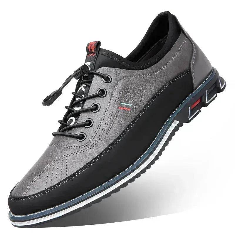 Men's Genuine Leather Casual Comfort Dress Shoes – Waterproof Non-Slip Buckle Strap EU 38–53