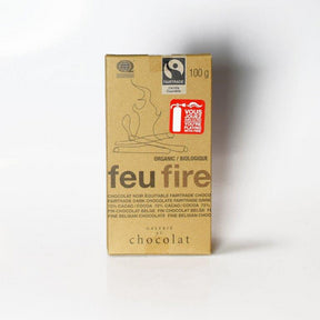 Galerie au Chocolat - Fairtrade Dark Choc Fire Bar (100g)