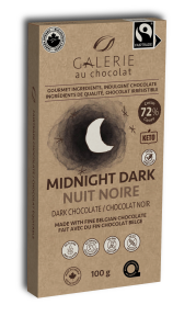 Galerie au Chocolat - Fairtrade 72% Dark Chocolate Bar (100g)