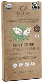 Galerie au Chocolat - Fairtrade Dark Choc Mint Crisp Bar (100g)