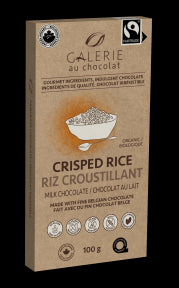 Galerie au Chocolat - Fairtrade Mlk Choc Crisped Rice Bar (100g)