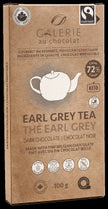 Galerie au Chocolat - Fairtrade Dark Choc Earl Grey Bar (100g)