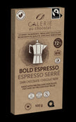 Galerie au Chocolat - Fairtrade Dark Choc Espresso Bar (100g)