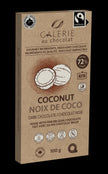 Galerie au Chocolat - Fairtrade Dark Chocolat Coconut Bar (100g)