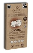 Galerie au Chocolat - Fairtrade Dark Chocolat Coconut Bar (100g)