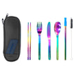 EcoVessel Wanderware 6-Piece Reusable Stainless Steel Utensil Set