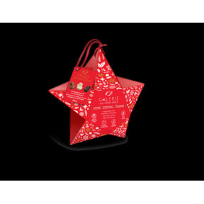 Galerie au Chocolat - H Artisan Star Ornament Asstd Choc (100g)
