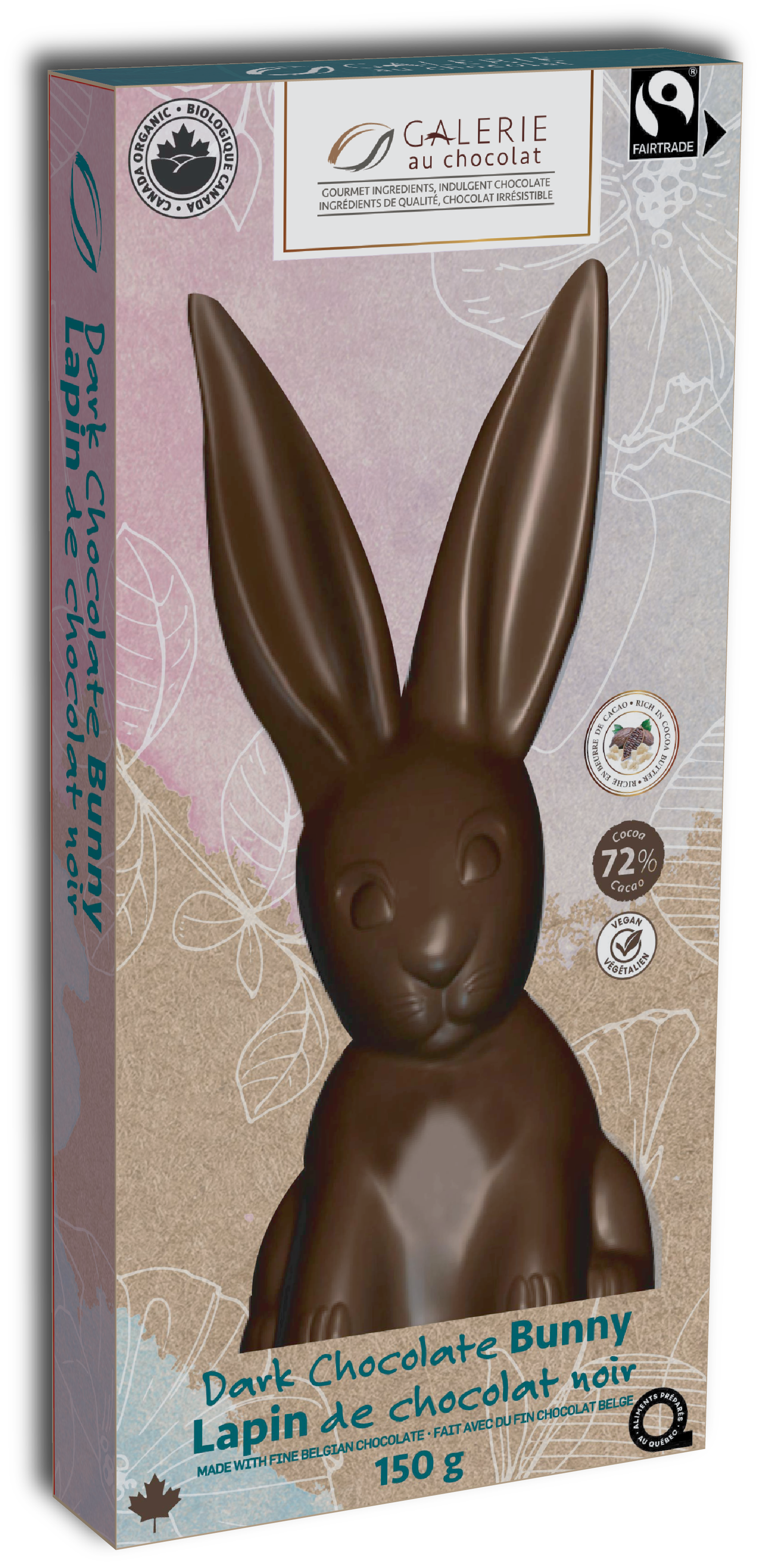 Galerie au Chocolat - FT Solid Dark Choc Bunny (150g)
