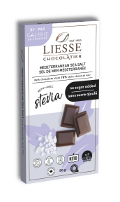 Galerie au Chocolat - No Sugar Med Sea Salt Dark Choc (80g)