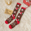 Coral Fleece Stockings Cartoon Thermal Christmas Room Socks