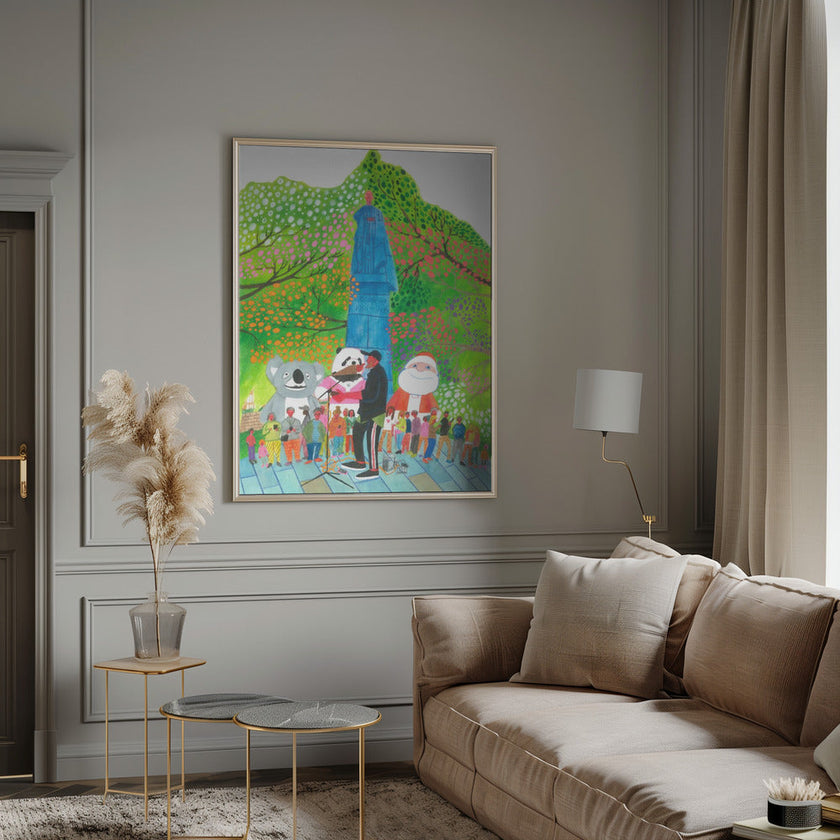 Wall art Street Concert Canvas Print