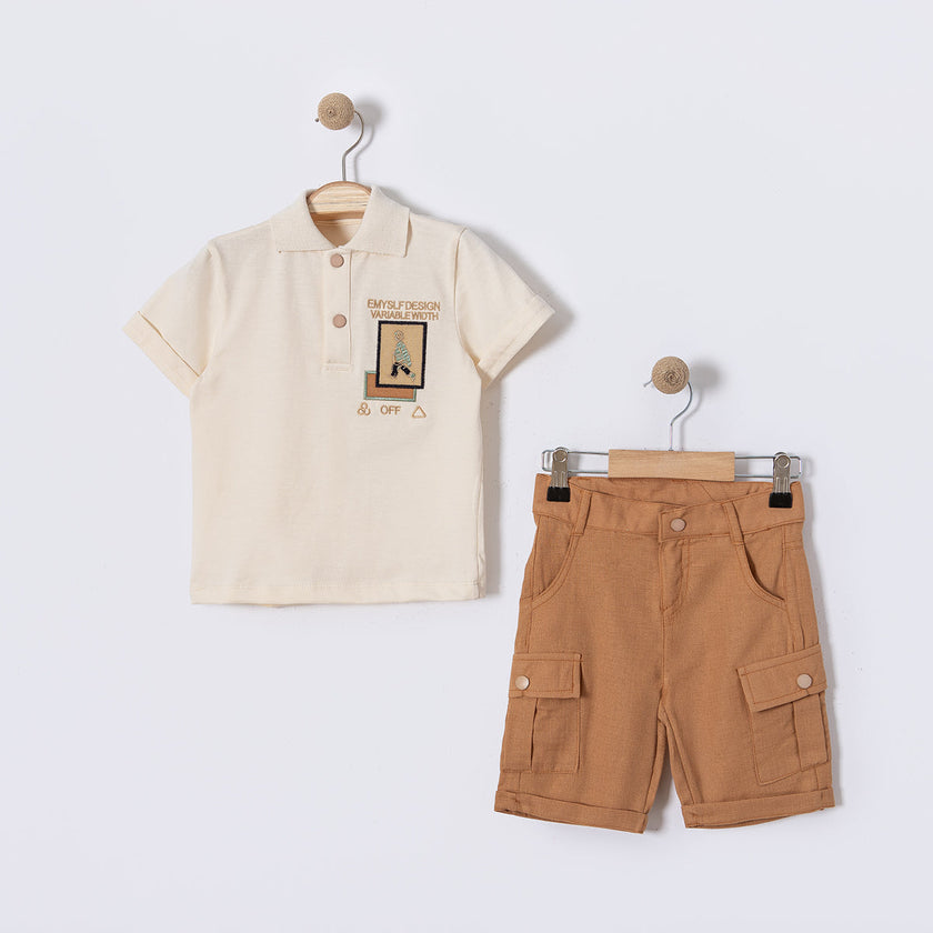 Casual Caleb Polo & Shorts Set