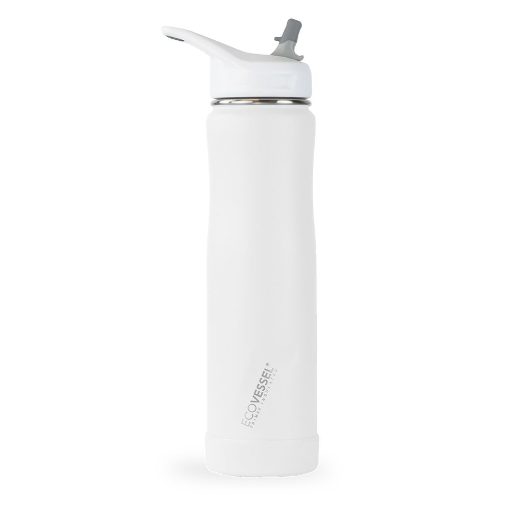 24 oz EcoVessel  SUMMIT Stainless Steel Insulated Straw Water Bottle