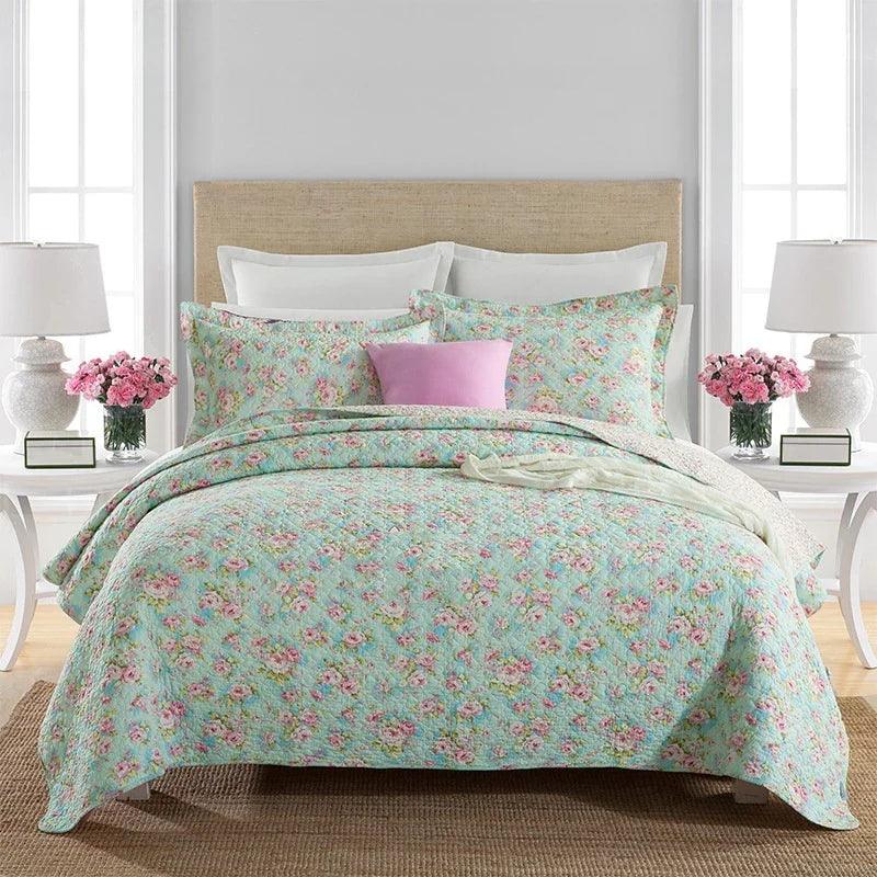 Bedspread Pure Cotton Summer Cooling Duvet Airable Cover Bed Three-piece Set