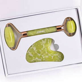 Happy Natural Products - Facial Roller & Gua Sha Kit - Jade (1pk)