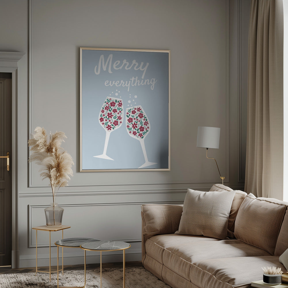 Impression sur toile Wall art Merry Everything