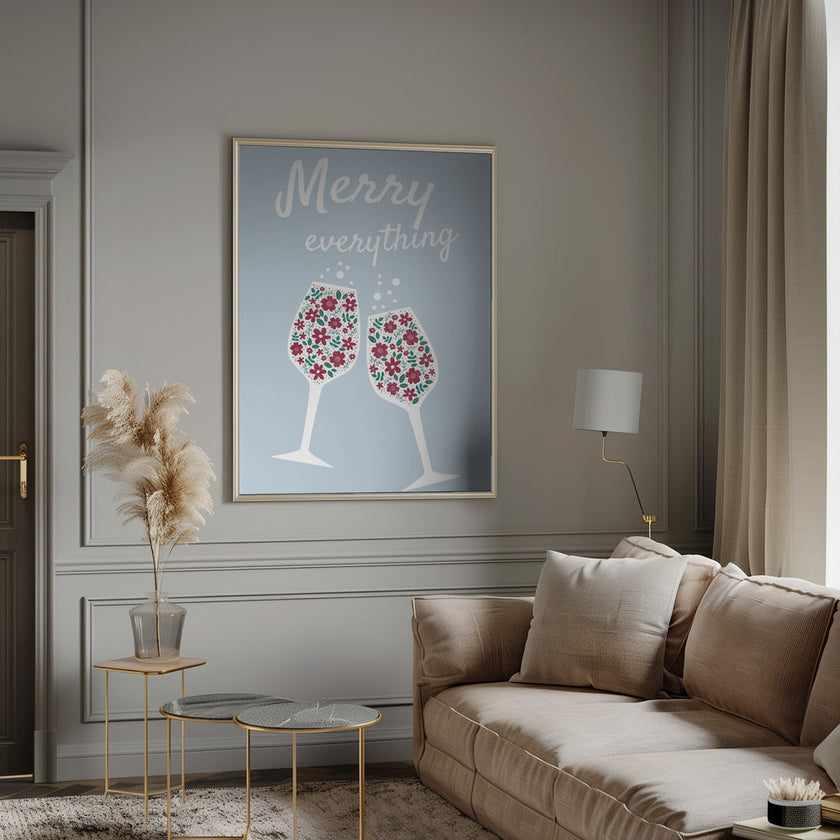 Impression sur toile Wall art Merry Everything