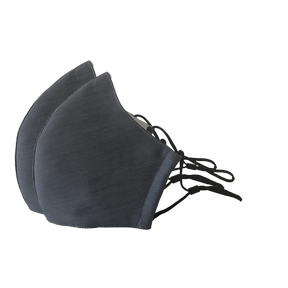 Happy Natural Products - 3 Layer Mask with Filter - Charcoal (2pk)