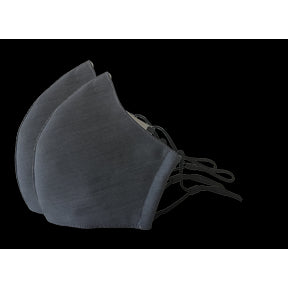 Happy Natural Products - 3 Layer Mask with Filter - Charcoal (2pk)