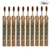10pcs  Bamboo toothbrushes