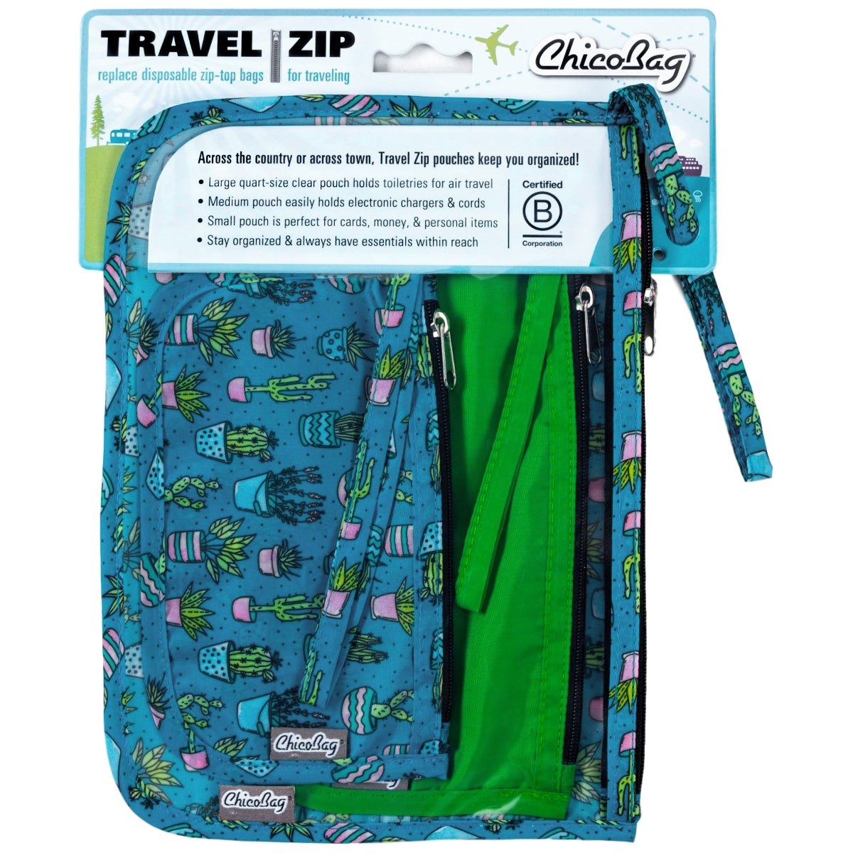 ChicoBag Travel Zip Pouches (Set of 3)