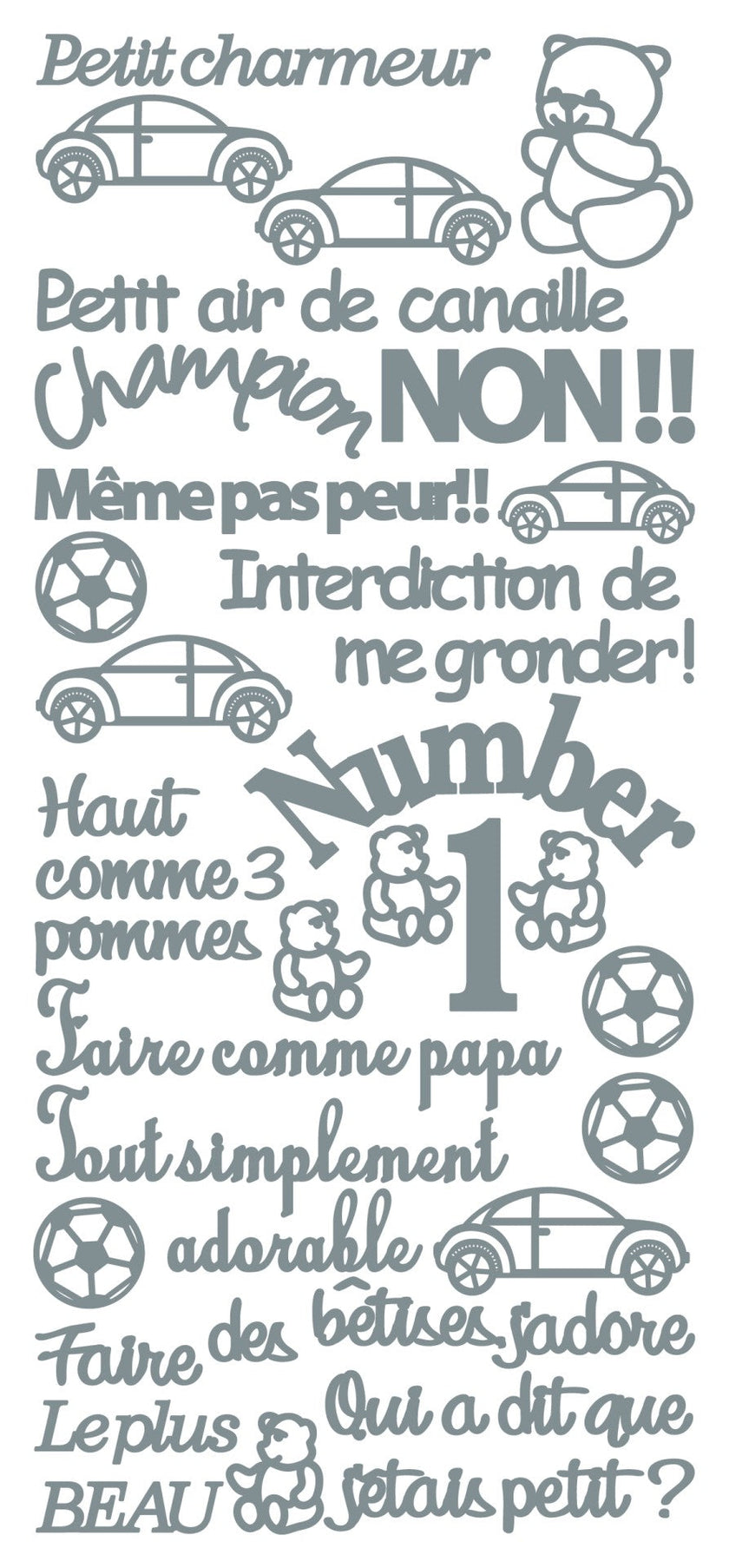 Peel Off Stickers - Petit Charmeur