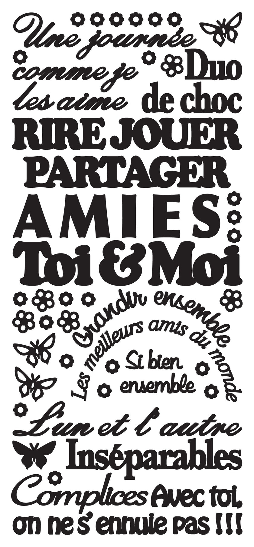 Peel Off Stickers - Toi & Moi