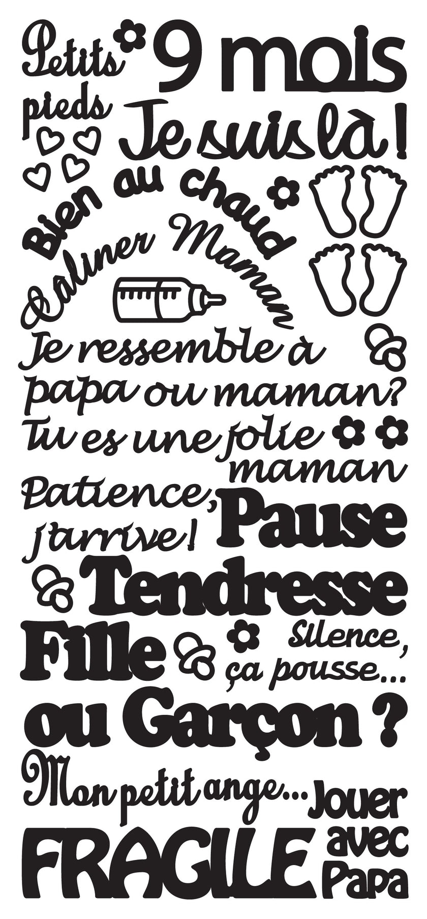 Peel Off Stickers - Je Suis La