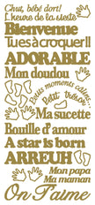 Peel Off Stickers - Chut bébé dort