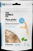 The Humble - Dental Floss Picks Mint (50pc)