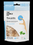 The Humble - Dental Floss Picks Mint Value Pk (150pc)