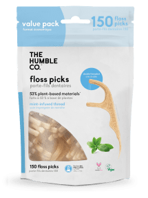 The Humble - Dental Floss Picks Mint Value Pk (150pc)