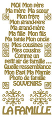 Peel Off Stickers - La Famille