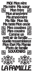 Peel Off Stickers - La Famille