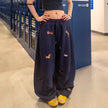 Y2K Wide Leg Sweatpants Women – Embroidered Streetwear Joggers