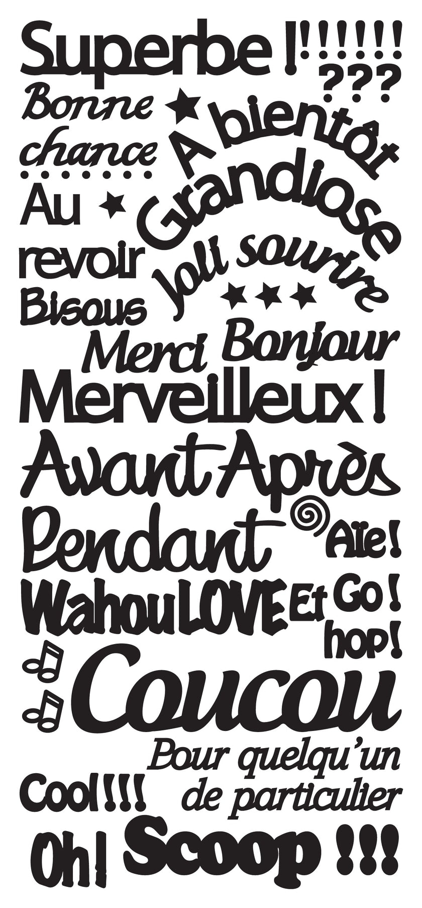 Peel Off Stickers - Coucou