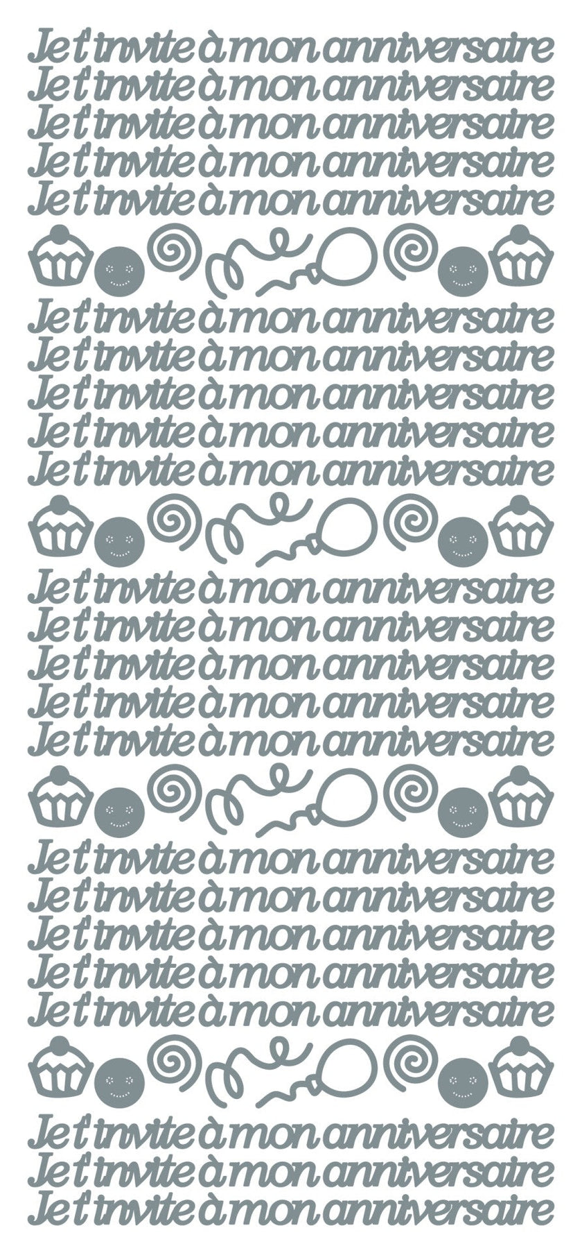 Peel Off Stickers - Je t' invite